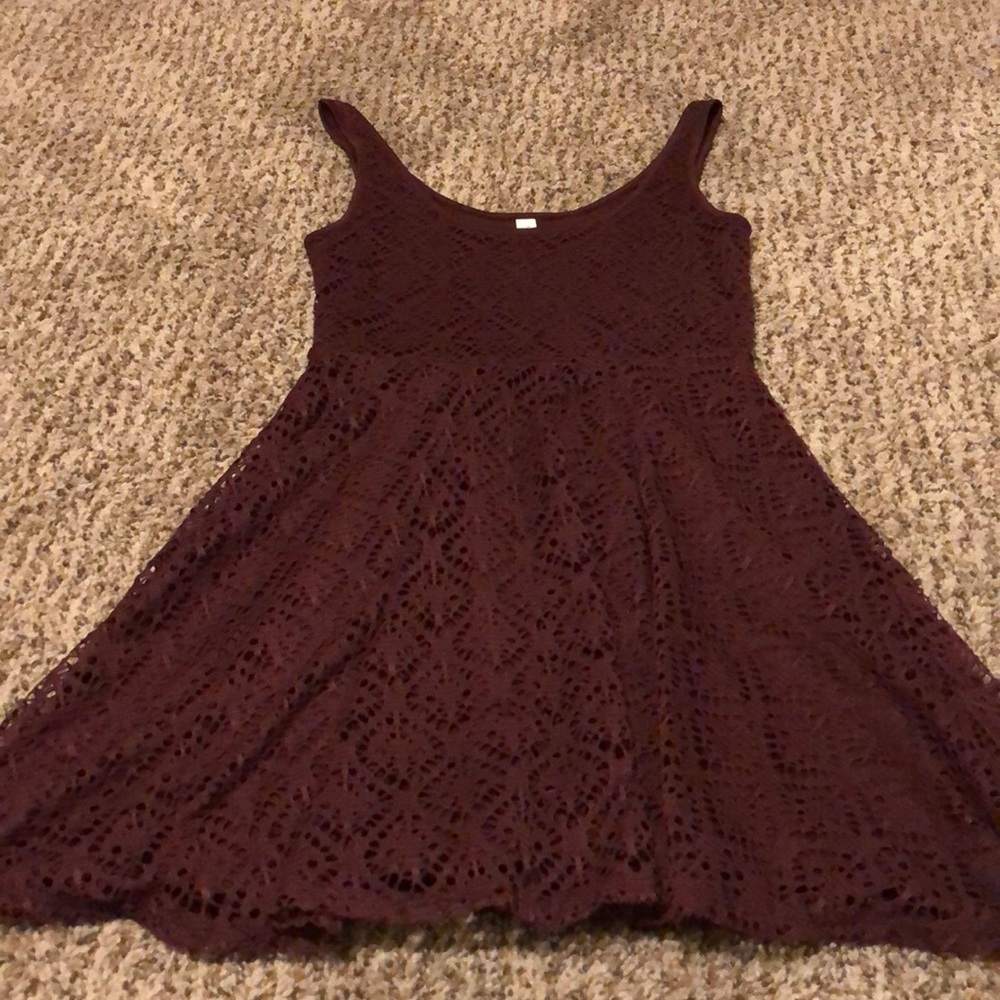 Aeropostale Size Medium Burgundy Dress